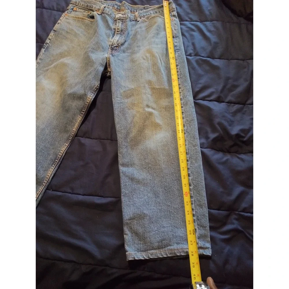 Levi's 550 Mens 40x30 Relaxed Fit Straight‎ Leg Jeans Medium Wash Pants